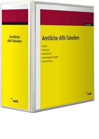Abbildung von: Amtliche Abschreibungstabellen (AfA) - Grundwerk mit Fortsetzungsbezug - NWB