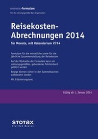 Abbildung von: Reisekosten - Abrechnungen 2014 mit Kalendarium - Stollfuß
