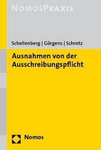 Abbildung von: Ausnahmen von der Ausschreibungspflicht - Nomos