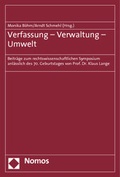 Bild: Verfassung - Verwaltung - Umwelt - Nomos