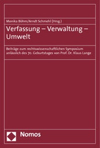 Bild: Verfassung - Verwaltung - Umwelt - Nomos