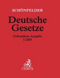 Abbildung von: Deutsche Gesetze Gebundene Ausgabe I/2019 - C.H.BECK