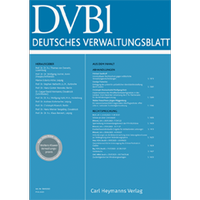 Bild: DVBl Deutsches Verwaltungsblatt - Carl Heymanns Verlag