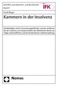 Abbildung von: Kammern in der Insolvenz - Nomos
