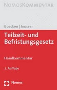 Abbildung von: Teilzeit- und Befristungsgesetz - Nomos