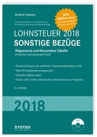 Abbildung von: Tabelle, Lohnsteuer 2018 Sonstige Bezüge - Stollfuß