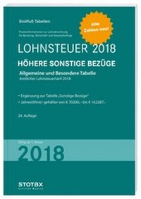 Abbildung von: Lohnsteuer 2018 Höhere Sonstige Bezüge - Stollfuß