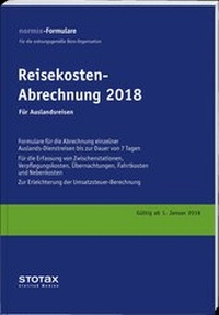 Abbildung von: Reisekosten-Abrechnungen 2018, Auslandsreisen, Formularblock - Stollfuß