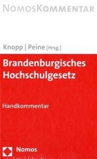 Abbildung von: Brandenburgisches Hochschulgesetz - Nomos
