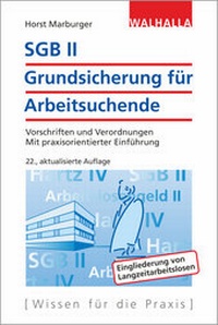 Abbildung von: SGB II - Grundsicherung für Arbeitsuchende - Walhalla