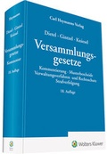 Cover: Versammlungsgesetze - Carl Heymanns Verlag