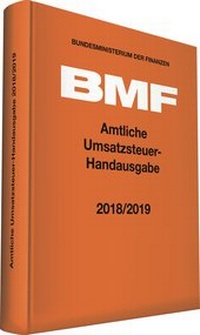Abbildung von: Amtliche Umsatzsteuer-Handausgabe 2018/2019 - Stollfuß