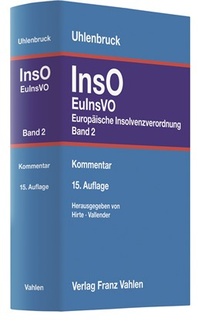 Abbildung von: Insolvenzordnung: InsO - Vahlen