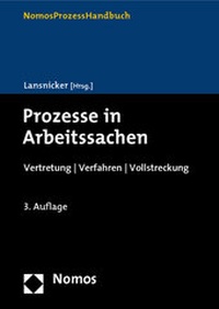 Abbildung von: Prozesse in Arbeitssachen - Nomos