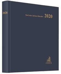 Abbildung von: Beck'scher Juristen-Kalender 2020 - C.H.BECK
