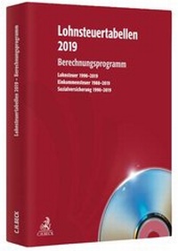 Abbildung von: Lohnsteuertabellen 2019 CD-ROM - C.H.BECK
