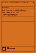 Bild: Beiträge zu aktuellen Fragen des Tierschutz- und Tierversuchsrechts - Nomos