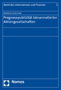 Abbildung von: Prognosepublizität börsennotierter Aktiengesellschaften - Nomos