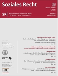 Abbildung von: Soziales Recht - Bund-Verlag