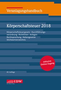 Abbildung von: Veranlagungshandbuch Körperschaftsteuer 2018: KSt 2018 - IDW