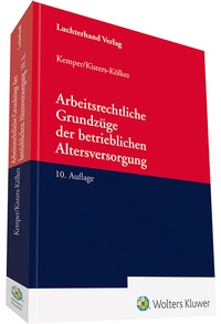Abbildung von: Arbeitsrechtliche Grundzüge der betrieblichen Altersversorgung - Luchterhand