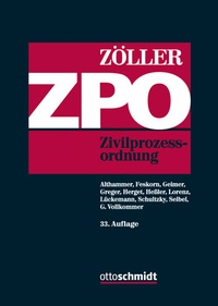 Abbildung von: Zivilprozessordnung: ZPO - Otto Schmidt Verlag