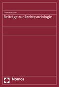 Cover: Beitr&auml;ge zur Rechtssoziologie - Nomos
