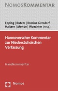 Cover: Hannoverscher Kommentar zur Landesverfassung - Nomos
