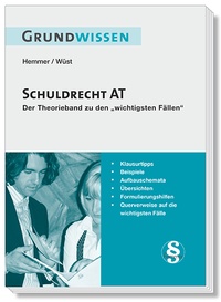 Bild vergrößern Bild: Grundwissen Schuldrecht AT - Hemmer-Wüst