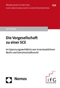 Cover: Die Vorgesellschaft zu einer SCE - Nomos