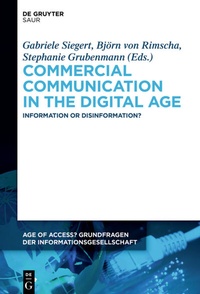 Enlarge image Cover: Commercial Communication in the Digital Age - De Gruyter Saur