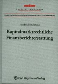 Abbildung von: Kapitalmarktrechtliche Finanzberichterstattung - Nomos