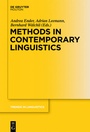 Cover: Methods in Contemporary Linguistics - De Gruyter Mouton
