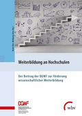 Cover: Weiterbildung an Hochschulen - wbv Media