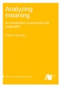 Cover: Analyzing meaning - Freie Universität Berlin Universitätsbibliothek