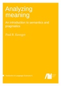 Cover: Analyzing meaning - Freie Universit&auml;t Berlin Universit&auml;tsbibliothek