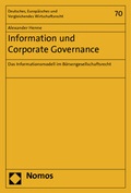 Abbildung von: Information und Corporate Governance - Nomos