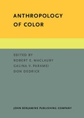 Cover: Anthropology of Color - John Benjamins Publishing Company