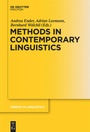 Cover: Methods in Contemporary Linguistics - De Gruyter Mouton