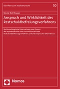 Abbildung von: Anspruch und Wirklichkeit des Restschuldbefreiungsverfahrens - Nomos