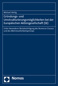 Abbildung von: Gründungs- und Umstrukturierungsmöglichkeiten bei der Europäischen Aktiengesellschaft (SE) - Nomos
