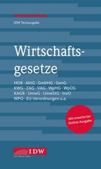 Bild vergrößern Bild: Wirtschaftsgesetze - IDW
