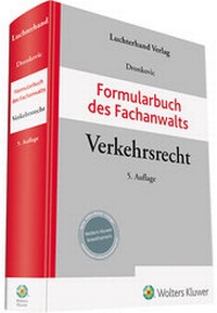 Abbildung von: Formularbuch des Fachanwalts Verkehrsrecht - Luchterhand