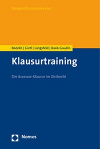 Abbildung von: Klausurtraining - Nomos