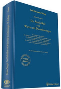 Abbildung von: Ähnlichkeit von Waren und Dienstleistungen - Carl Heymanns Verlag