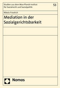 Abbildung von: Mediation in der Sozialgerichtsbarkeit - Nomos