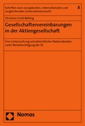 Abbildung von: Gesellschaftervereinbarungen in der Aktiengesellschaft - Nomos
