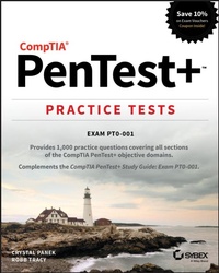 Enlarge image Cover: CompTIA PenTest+ Practice Tests - Sybex Inc.,U.S.
