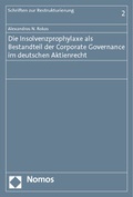 Abbildung von: Die Insolvenzprophylaxe als Bestandteil der Corporate Governance im deutschen Aktienrecht - Nomos
