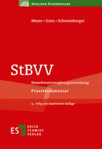 Abbildung von: StBVV - Erich Schmidt Verlag